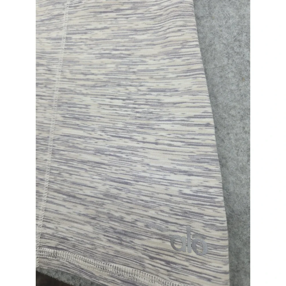 Alo Yoga Grey Racerback tank top built in bra work out activewear M